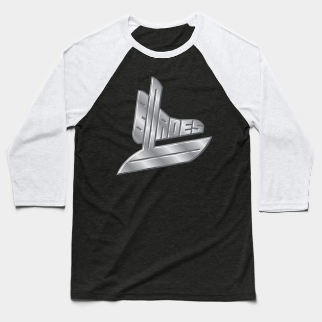 Blades Hockey Team Logo | Silver Hockey Skate Baseball T-Shirt by FantasySportsSpot